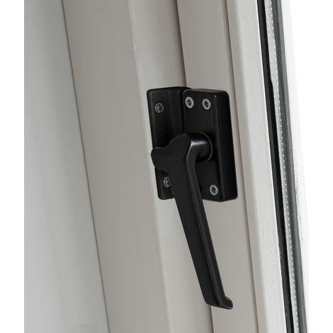 AXA Fensterverriegelung - Modell 3302 - Fenstergriff - Nicht abschließbar - Rechts nach außen öffnend - Aluminium Schwarz (1/5)