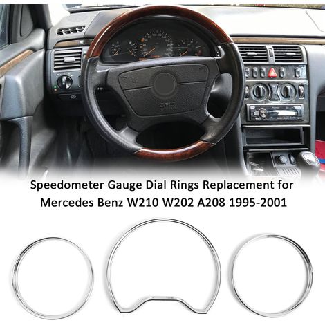 Eosnow Tachoanzeige-Zifferblatt-Ringe Ersatz für Mercedes Benz W210 W202 A208 1995–2001