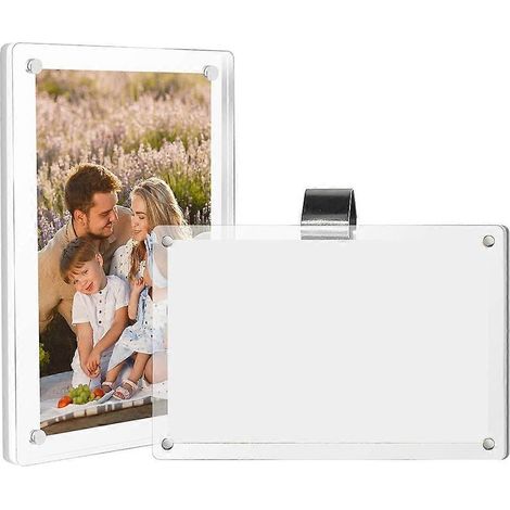 Support photo magnétique pour pare-soleil de voiture, cadre photo magnétique pour voiture, clip universel pour pare-soleil pour ajouter une touche personnelle (1/5)