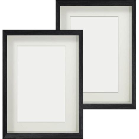 Bilderrahmen 3D 15x20cm Schwarz 2er 15x20 cm f&xFCr 10x15 cm (1/5)