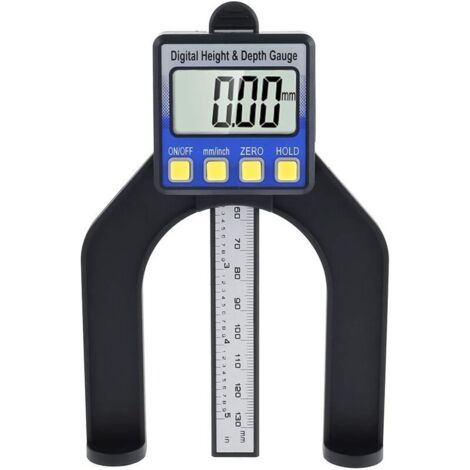 Pieza de medición digital con pantalla LCD, alta precisión, rango de medición 0–85 mm, con soporte magnético (1/4)