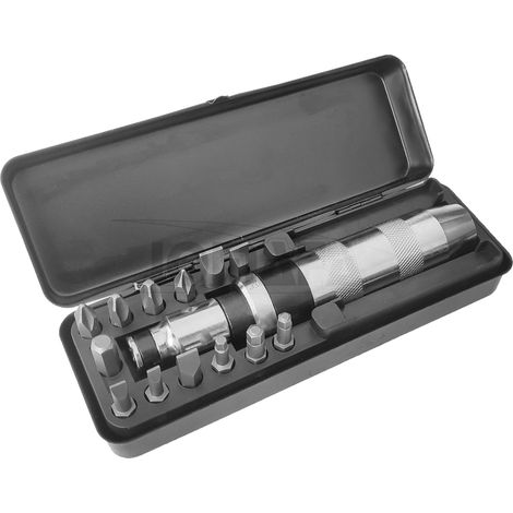 DESTORNILLADOR DE GOLPE E IMPACTO 1/2" 15 Piezas ATORNILLADOR CON PUNTAS (1/5)