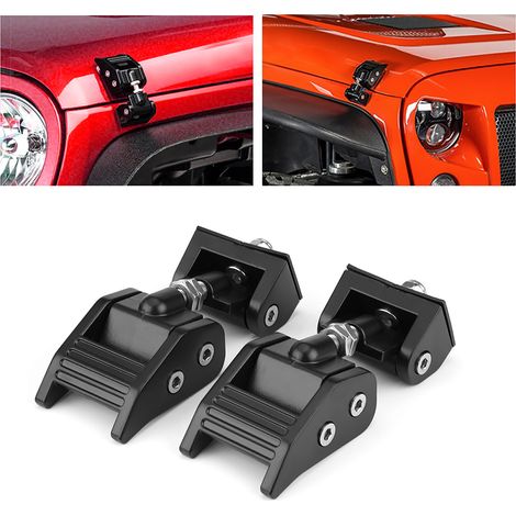 2-teiliges Motorhaubenverriegelungsset, Halteriegel für Wrangler JK Unlimited 2007-2017 (1/5)