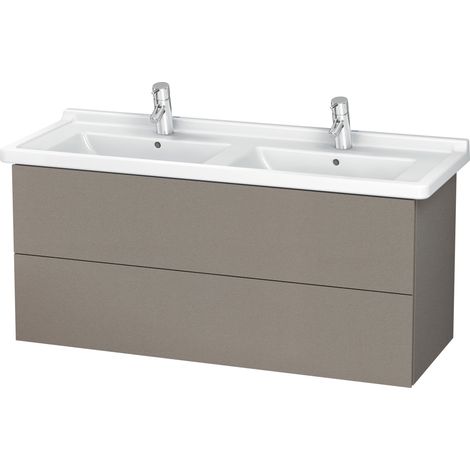 Mobile toilette Duravit L-Cube Vanity a parete, 2 cassetti, 1220 mm, per Starck 3, colorazione: Terra Opaco - LC626701414 (1/4)