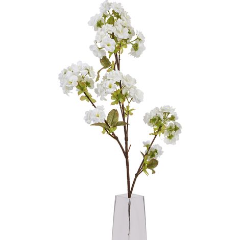 Artificial Tall Blossom - Plastic - L6 x W8 x H130 cm - White