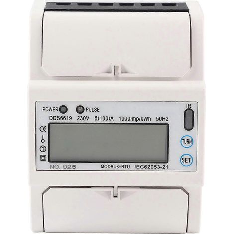 DDS6619-015 Einphasen-Energiezähler 4P Multifunktions-LCD-Display Elektronischer Leistungsmesser (1/4)