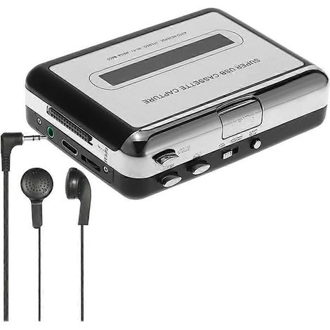 Convertisseur de cassettes USB en MP3, lecteur audio avec casque (1/5)