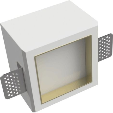Faretto incasso lampadari bartalini iziffu gx53 led gesso verniciabile metallo acrilico, finitura metallo oro