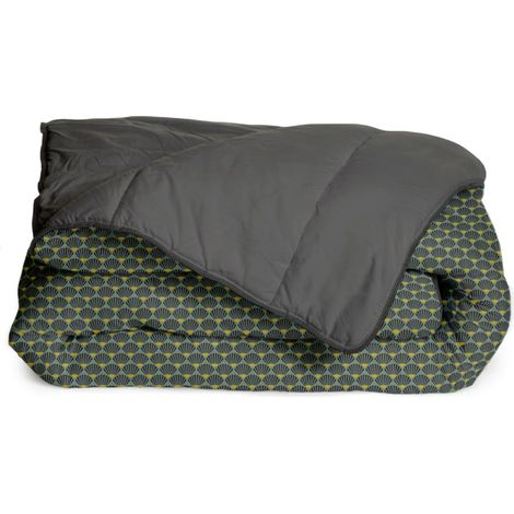 Couette Chaude Imprimée 2 Personnes Polyester Vert/Gris 220 x 240 cm (1/5)