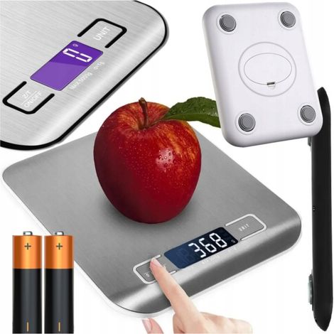 Báscula de cocina electrónica digital de precisión con pantalla de 1 g a 10 kg.
