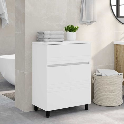 vidaXL Mobiletto da bagno Bianco 60 x 35 x 80 cm Legno