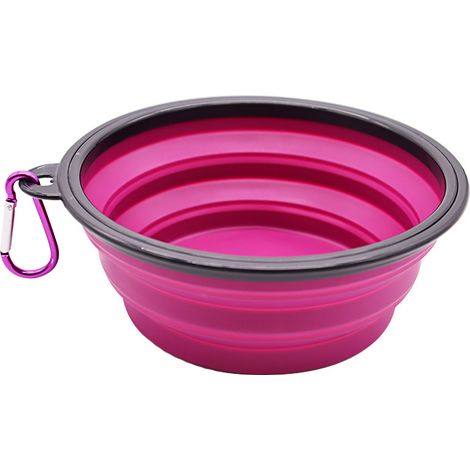 Gamelle pour chien en silicone Gamelle portable pour animal de compagnie (1/4)