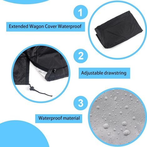 Housse de protection étanche pour voiture, pliable, pour camping, Chariot de jardin, voiture, chariot de camping en plein air, anti-poussière (1/3)