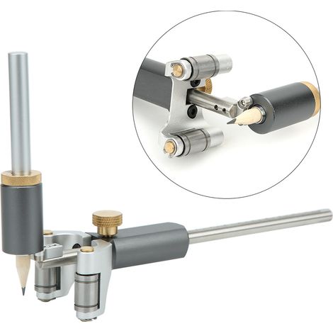Outil de traçage multifonction pour le travail du bois, 2 en 1, pour tracer des lignes et mesurer. (1/5)