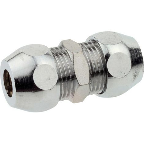 KIRCHHOFF MS Quetschverschraubung -Verbinder, Chrom,3/8" x 10 mmQ (1/2)