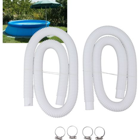 Flexibles de Remplacement pour Pompe de Piscine 300/330/530/1000 Gallons avec Colliers (1/5)