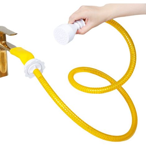 Tuyau de bidet portable - Connecteur de pommeau de douche portable multifonctionnel pour camping-cars - Tuyau de douche à main