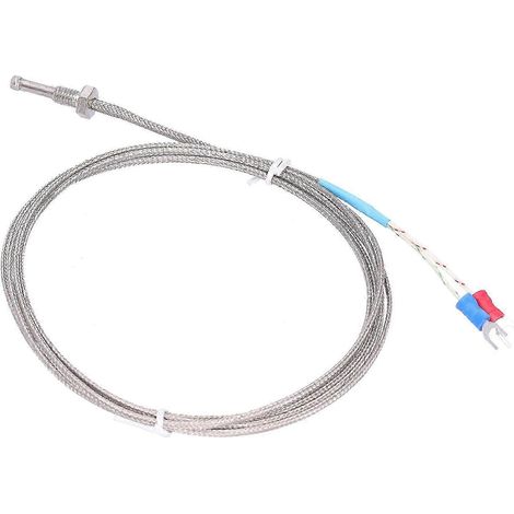 Thermoelement Typ K WRNT02, Temperaturfühler mit M8-Gewindeschraube, Gewindestangensensor für präzise industrielle Messungen (1/5)