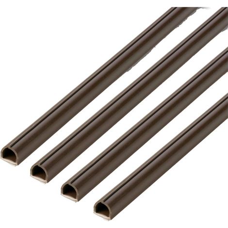 cablefix 2200-42 Canalina passacavi (L x L x A) 1 m x 5.5 mm x 5 mm 4 pz. Marrone (1/5)