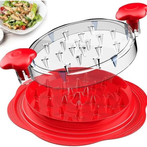 Trancheuse à viande/déchiqueteur de poulet professionnelle de 25 cm, sans BPA, avec base antidérapante, accessoire de cuisine
