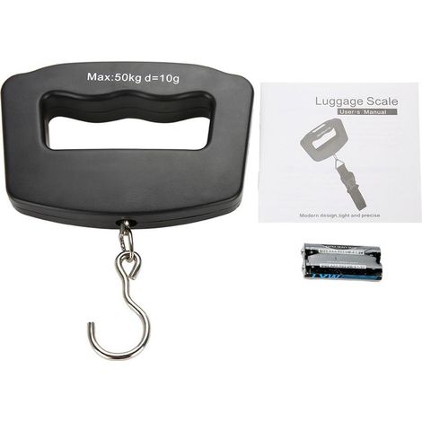 50kg/10g Portable Numérique Précis Mini Poisson Crochet chelle lectronique Bagages Suspendus Poids (1/4)