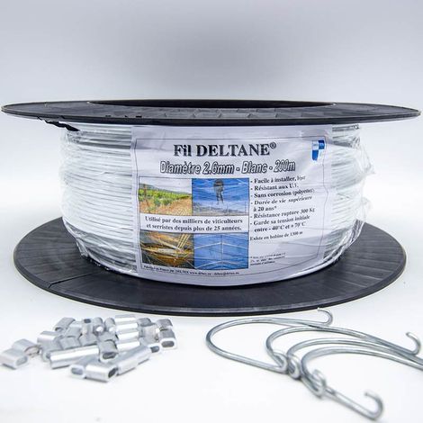 Kit fil Deltex pour renfort structure, Crochet fil de fer Ø 60 mm avec boucle (1/5)