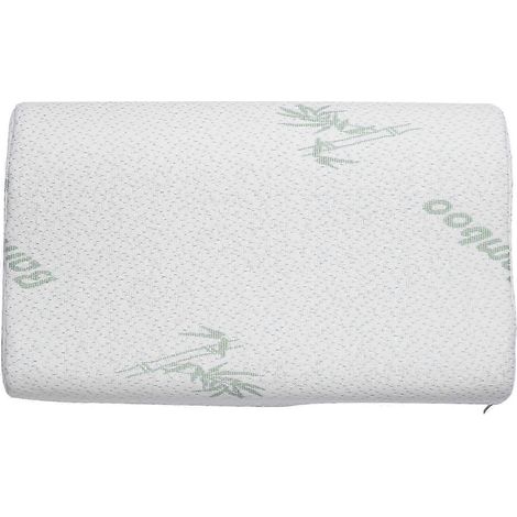Oreiller en fibres de bambou à mémoire de forme, oreiller en mousse à mémoire de forme, oreiller orthopédique pour les cervicales (1/5)