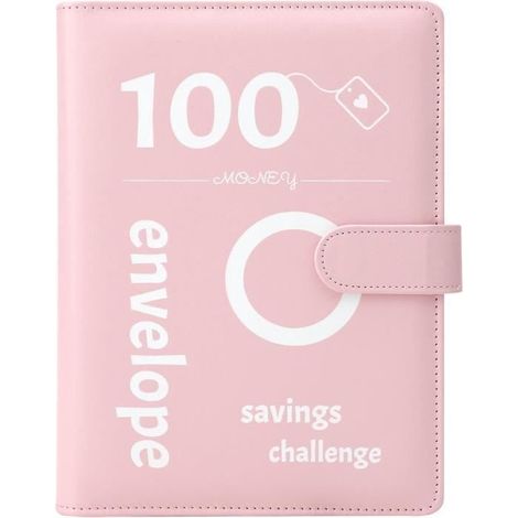Lot de 100 enveloppes Challenge Classeur budgétaire amusant pour économiser 5,050 € avec enveloppes d'argent, défi économique (1/4)