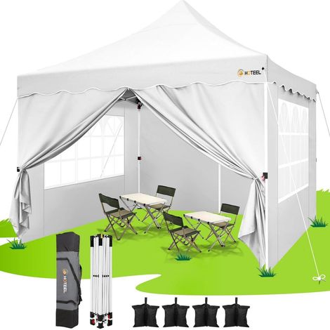 Faltpavillon 3x3m wasserdicht mit 4 Seitenteilen und UV-Schutz 50+ (1/5)