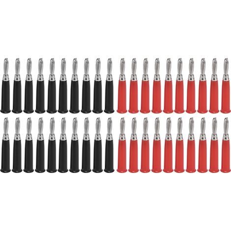 20 paires connecteurs banane M5 filetage cuivre pour câble enceinte 4mm sonde multimètre (1/5)