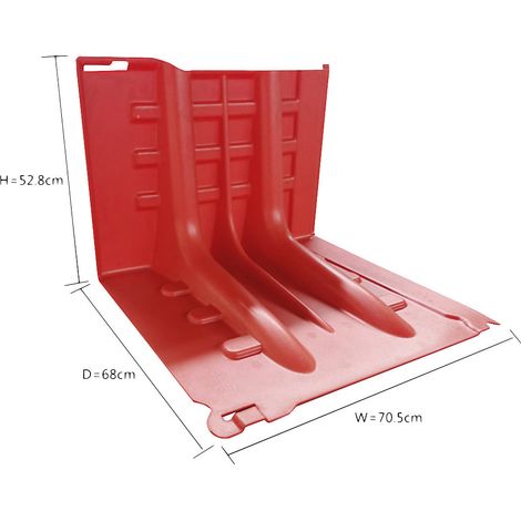 Barrière de chantier contre inondations en plastique – Design modulaire 705 x 680 x 528 mm – Joints en caoutchouc pour étanchéité optimale
