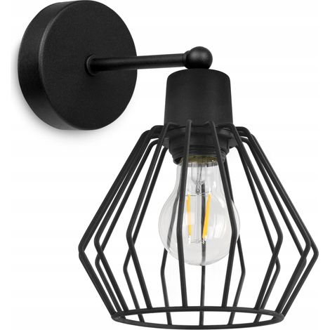 Wandleuchte, Wandleuchte, Metalllampenschirm, Kabel, LED (1/5)