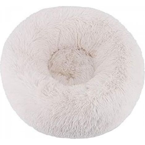 Coussin rond fluffy ecru (1/5)