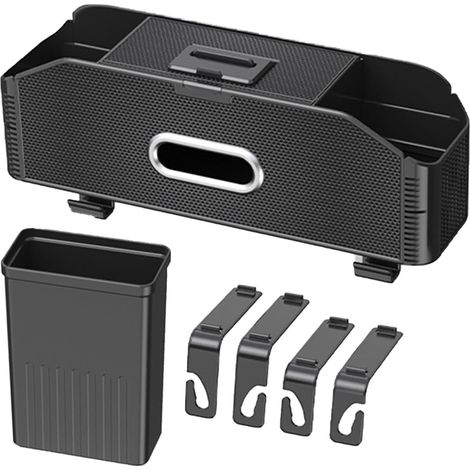 Boîte de rangement multifonction pour voiture – Organiseur de siège de voiture, organisateur de rangement pour VUS Bac de rangement pour siège arrière automobile avec support de téléphone (1/5)
