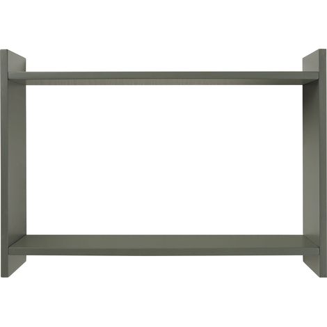 Mensola da parete Bamberg in MDF verde 50x14,5x35 cm