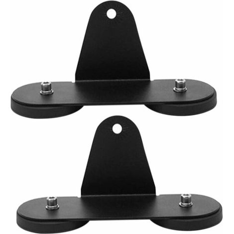 Adecuado para Lote de 2 juegos de soportes magnéticos para barra de luz LED - Resistencias - Para techo de coche - Negro (1/5)