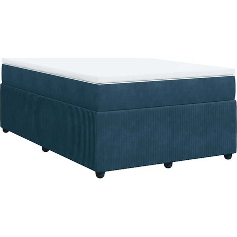 Maison Exclusive - Boxspringbett mit Matratze Dunkelblau 120x200 (1/5)