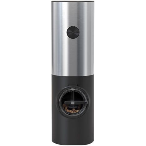Moulin à poivre électrique, utilisation à une main, alimenté par piles, mouture réglable, lumière LED, support, accessoire de cuisine, outil d'assaisonnement (1/3)