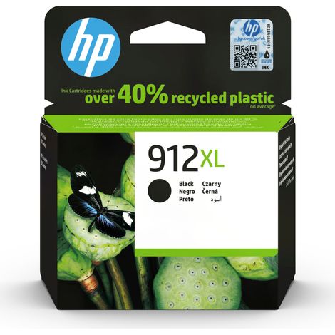 HP 912XL Schwarz Original Druckerpatrone mit hoher Reichweite