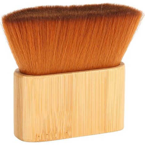 Pinceau professionnel en bois pour éliminer les cheveux coupés - Accessoire indispensable pour salon de coiffure (1/5)
