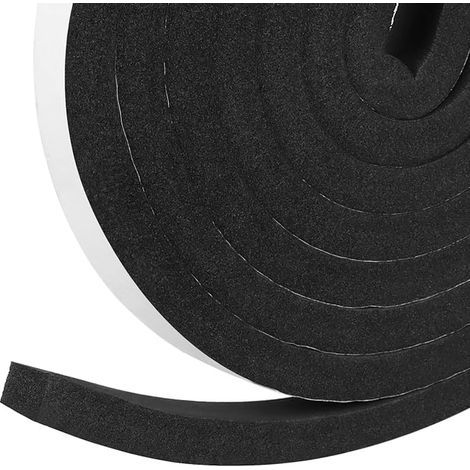 Joint d'étanchéité en mousse, 5 m x 25 mm x 20 mm, bande d'étanchéité autocollant résistant aux intempéries, joint d'insonorisation, pour fenêtres, climatisation (1/5)