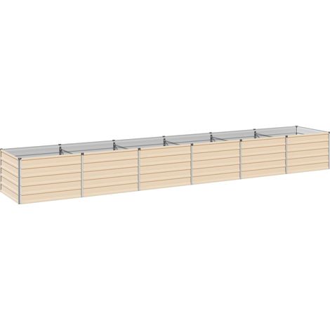 Cama de Jardín Elevada Marfil 480 x 80 x 55 cm vidaXL