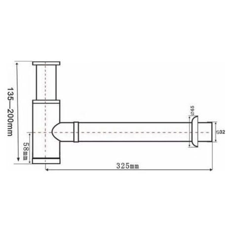 3.8 cm round brass P-trap, decorative, adjustable bathroom sink drain kit, wall drain, matte black (1/2)