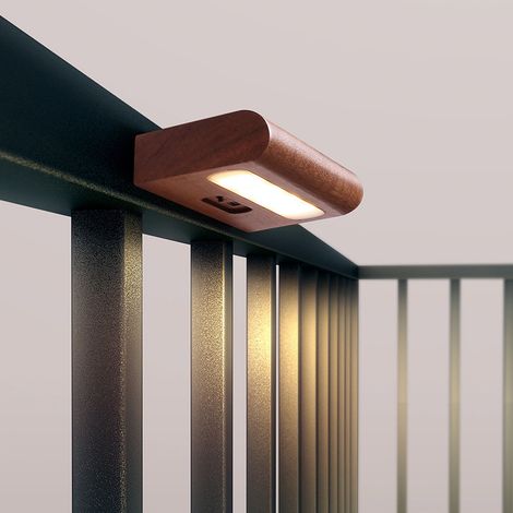 Lampe Solaire Murale - Détecteur De Luminosité Automatique - Pour Jardin Couloirs Intérieur Extérieur - 130 X 55 X 20 Mm - 500 Mah - 1 Pièce (1/5)