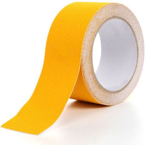 m x 5 cm gelbes PVC-Antirutschband für Treppen, Stufen, Böden, Sicherheitsdekoration