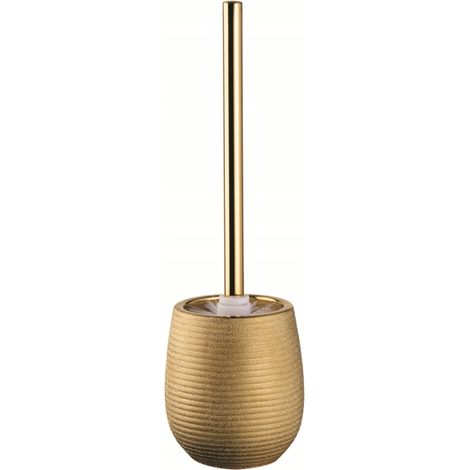 Freistehende Toilettenbürste, gold