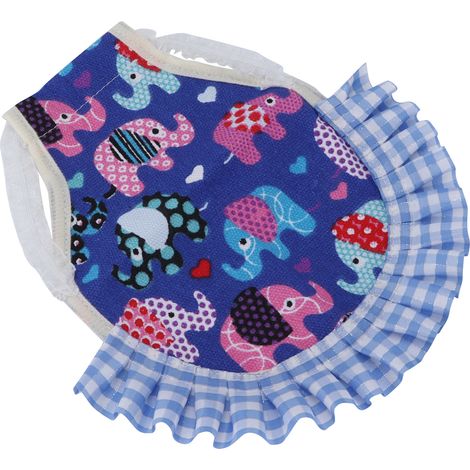 Gilet en dentelle pour poules, canards, oies, volailles, poitrine, dos, motif éléphant (1/5)