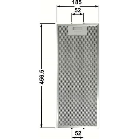 FILTRO CAPPA ELICA METALLICO GRI0025433A 456,5x185x9mm F 245 (1/5)
