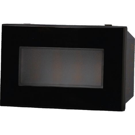 Lampe encastrable LED 2.4W 220V blanc chaud 3000K compatible Bticino Axolute couleur noir Ettroit AN0323