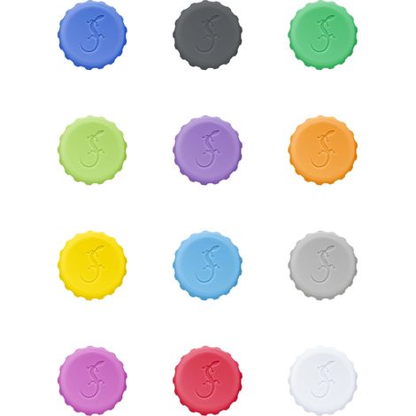Tappi per bottiglie Lurch in silicone, 12 pezzi, diametro 3 x 1 cm (1/2)